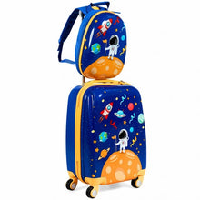 Load image into Gallery viewer, 2PC Kids Luggage Set Rolling Suitcase &amp; Backpack-Navy
