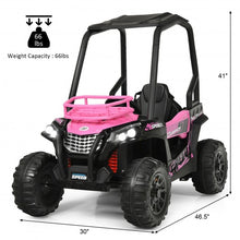 Load image into Gallery viewer, 12V Kids RC Electric Ride On Off-Road UTV Truck with MP3 and Light-Pink
