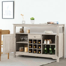 Load image into Gallery viewer, Buffet Server Sideboard Wine Cabinet Console-Gray
