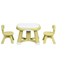 Load image into Gallery viewer, Kids Table and 2 Chair Set with Storage Bins-Yellow
