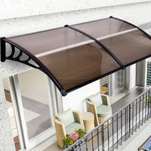 Load image into Gallery viewer, 80&quot; x 40&quot; OutdoorWindow Awning Door Polycarbonate Canopy-Brown

