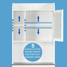 Load image into Gallery viewer, Bathroom Space Saver White Over-the-Toilet Cabinet
