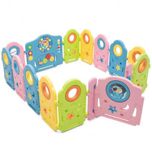 Load image into Gallery viewer, 14 Panel Kids Activity Center Baby Playpen with Gate
