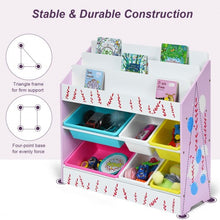 Load image into Gallery viewer, Kids Toy Storage Organizer Children Storage Bins &amp; Book Sleeves
