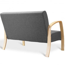 Load image into Gallery viewer, Mid Century Modern Fabric Upholstered Armchair Loveseat
