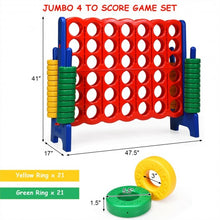 Load image into Gallery viewer, Jumbo 4-to-Score 4 in A Row Giant Game Set-Blue
