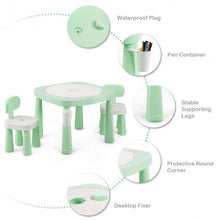 Load image into Gallery viewer, AR Function Kids Game Table and Chair Set-Green

