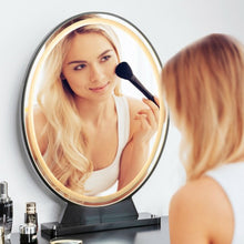 Load image into Gallery viewer, Hollywood Vanity Lighted Makeup Mirror Remote Control 4 Color Dimming-Black
