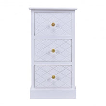 Load image into Gallery viewer, Elegant Wooden Nightstand with 3 Drawers
