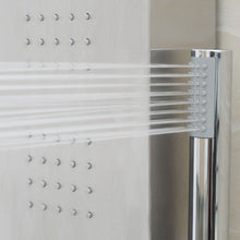 Load image into Gallery viewer, 57&quot; Stainless Steel Rainfall Shower Panel
