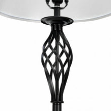 Load image into Gallery viewer, 2 Table Lamps 1 Floor Lamp Set with Fabric Shades
