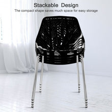 Load image into Gallery viewer, Set of 4 Dining Birch Sapling Accent Armless Chairs-Black
