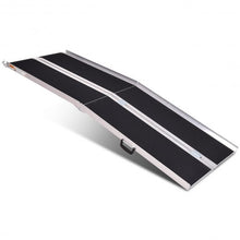 Load image into Gallery viewer, Portable Aluminum Non-skid Multifold Wheelchair Ramp-7&#39;
