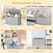Load image into Gallery viewer, Safety Hinge Wooden Chest Organizer Toy Storage Box-Gray
