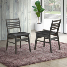 Load image into Gallery viewer, Set of 2 Armless PU Leather Dining Side Chairs-Black
