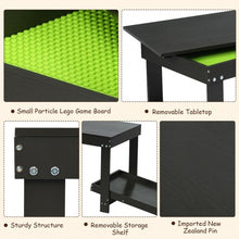 Load image into Gallery viewer, Solid Multifunctional Wood Kids Activity Play Table-Black
