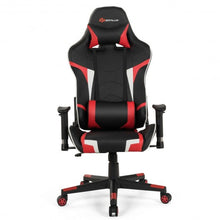 Load image into Gallery viewer, Reclining Swive Massage Gaming Chair-Red
