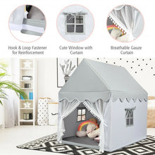 Load image into Gallery viewer, Kids Large Play Castle Fairy Tent with Mat-Gray
