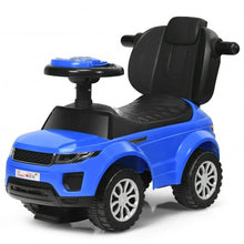 Load image into Gallery viewer, Honey Joy 3 in 1 Ride on Push Car Toddler Stroller Sliding Car with Music-Blue
