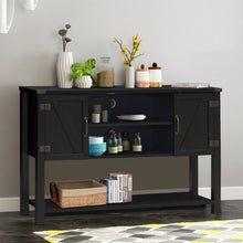 Load image into Gallery viewer, TV Storage Cabinets with Bottom Shelf-Black
