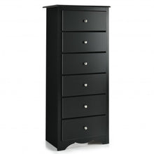 Load image into Gallery viewer, 6 Drawers Chest Dresser Clothes Storage Bedroom Furniture Cabinet-Black
