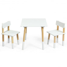 Load image into Gallery viewer, Kids Wooden Table &amp; 2 Chairs Set-White
