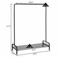 Load image into Gallery viewer, Industrial Heavy Duty Metal Floor Garment Rack

