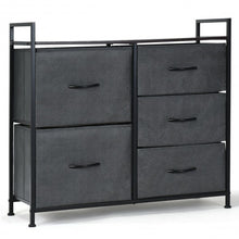 Load image into Gallery viewer, 5 Drawers Room Wood Dresser Storage Side Table Display Organizer

