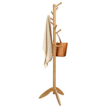 Load image into Gallery viewer, Wooden Free Standing Coat Rack -Oak
