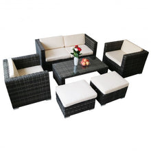 Load image into Gallery viewer, 6 pcs Outdoor Rattan Sofa Set Sectional Furniture
