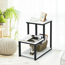 Load image into Gallery viewer, 3-Tier Sofa Side Table Night Stand-White
