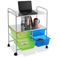 Load image into Gallery viewer, 4 Drawers Rolling Storage Cart
