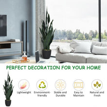 Load image into Gallery viewer, 35.5&quot;  Indoor-Outdoor Artificial Fake Snake Plant
