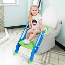 Load image into Gallery viewer, Potty Training Toilet Seat w/ Step Stool Ladder-Blue
