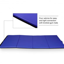 Load image into Gallery viewer, 4&#39;x8&#39;x2&quot; Folding Panel Gym Fitness Gymnastics Mat-Blue
