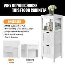 Load image into Gallery viewer, Wooden Bathroom Floor Cabinet with Removable Drawers
