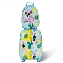 Load image into Gallery viewer, 2 pcs Kids Luggage Set 12&quot; Backpack &amp; 16&quot; Rolling Suitcase Travel
