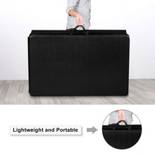 Load image into Gallery viewer, 4&#39;x10&#39;x2&quot; Thick Folding Panel Gymnastics Mat-Black

