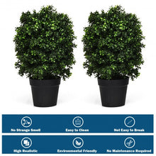 Load image into Gallery viewer, 2 pcs 24&quot; Artificial Decoration Boxwood Topiary Ball Tree
