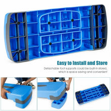 Load image into Gallery viewer, 26&quot; Aerobic Exercise Cardio Stepper with Riser-Blue
