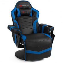 Load image into Gallery viewer, Ergonomic High Back Massage Gaming Chair with Pillow-Blue
