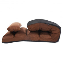 Load image into Gallery viewer, Stylish  Folding Lazy Sofa Chair with Pillow-Coffee
