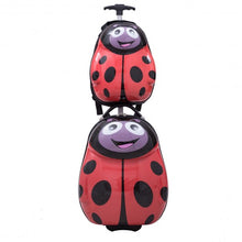 Load image into Gallery viewer, 2 pcs Beetle Shaped Kids School Luggage Suitcase &amp; Backpack
