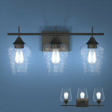 Load image into Gallery viewer, 3-Light Wall Sconce Modern Bathroom Vanity Light Fixtures
