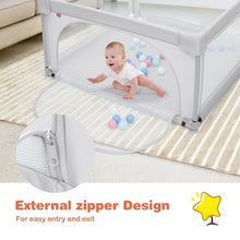 Load image into Gallery viewer, Large Safety Play Center Yard with 50 Balls for Baby Infant-Gray
