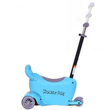 Load image into Gallery viewer, 3 in 1 Storage Kids Kick Wheel Scooter w/ Adjust Handle Bar-Blue
