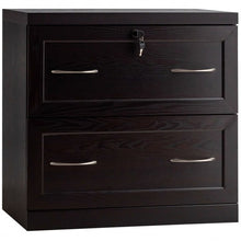 Load image into Gallery viewer, 2-Drawer Free Standing Lateral File Cabinet-Black
