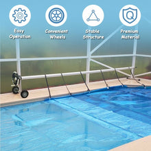 Load image into Gallery viewer, 18 Ft Solar Aluminum Pool Cover Reel Set

