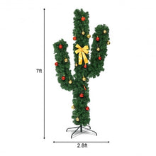 Load image into Gallery viewer, 5&#39; / 6&#39; / 7&#39; Artificial Cactus Christmas Tree with Lights-7&#39;

