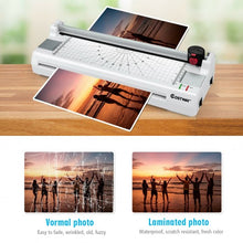 Load image into Gallery viewer, 13&quot; Hot and Cold Paper Trimmer with Corner Rounder and 25 Pouches-White
